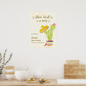 Taco 'Bout Een Baby Cactus Baby shower Welkom Poster (Keuken)