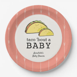 Taco Bout een Baby Fiesta Baby shower Papieren Bordje