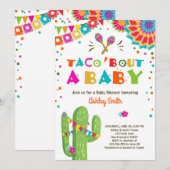 Taco Bout een Baby Fiesta Baby shower uitnodiging (Voorkant / Achterkant)