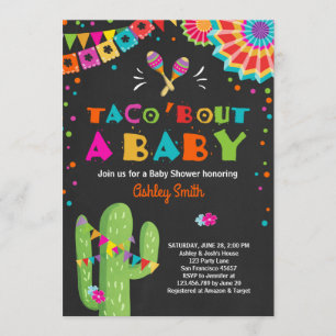 Taco Bout een Baby Fiesta Baby shower uitnodiging