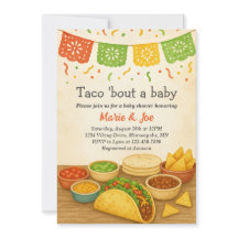 Taco Bout Een Baby Fiesta Baby shower Uitnodiging