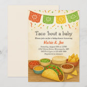 Taco Bout Een Baby Fiesta Baby shower Uitnodiging (Voorkant / Achterkant)