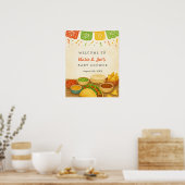 Taco Bout Een Baby Fiesta Baby shower Welkom Poste Poster (Keuken)