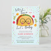 Taco Bout een Baby Mexicaanse Fiesta Blue Boy Show Kaart (Staand voorkant)