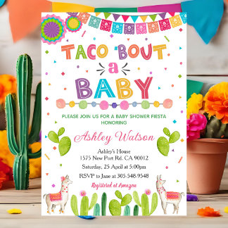 Taco 'Bout een Baby Shower Uitnodiging Fiesta Uitn