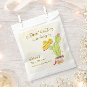 Taco 'Bout Een Baby Waterverf Cactus Baby shower Bedankzakje