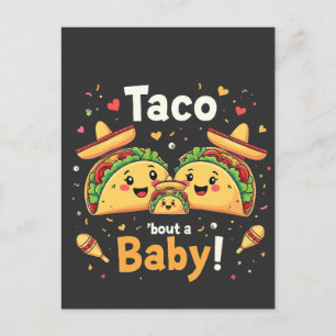 Taco 'Bout een Baby Zwangerschapsaankondiging  Feestdagenkaart