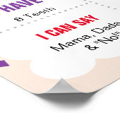 Taco Bout een driestuksgebaar van 3 jaar oud Poster (Hoek)