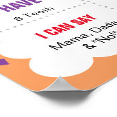 Taco Bout een driestuksgebaar van 3 jaar oud Poster (Hoek)