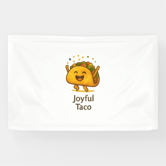 Taco 'Bout een Feest! Cute Fiesta Verjaardagsbanne Spandoek (Horizontaal)