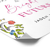 Taco Bout Een Heldere Toekomst Afstuderen Bloemen Poster (Hoek)