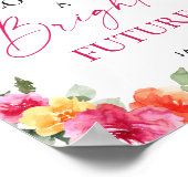 Taco Bout Een Heldere Toekomst Afstuderen Bloemen Poster (Hoek)