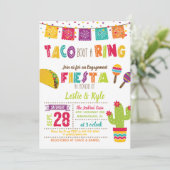 Taco Bout een Ring - Verlovingsfeest/ Koppel Showe Kaart (Staand voorkant)