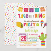 Taco Bout een Ring - Verlovingsfeestje voor Koppel Kaart (Voorkant / Achterkant)