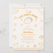 Taco Bout Een Toekomstige Fiesta Doodle Afstuderen Kaart (Voorkant)