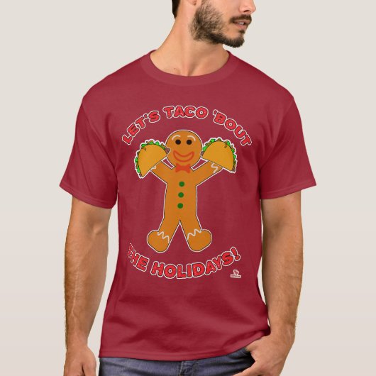 Taco Bout Feestdagen kerstman T-shirt (Voorkant)