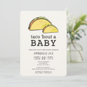 Taco Bout Fiesta-Baby shower Kaart (Staand voorkant)