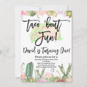 Taco ’Bout Fun, Taco ’Bout Fun Cactus Eerste Feest Kaart (Voorkant)