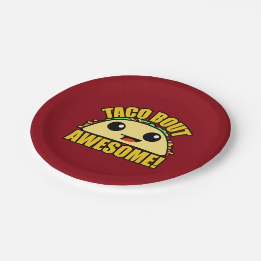 Taco Bout Geweldige Papieren Bordje (Gekanteld)
