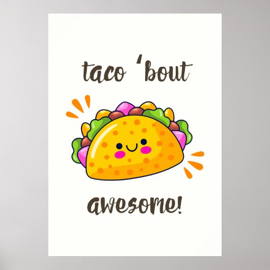 Taco 'bout geweldige! poster (Voorkant)