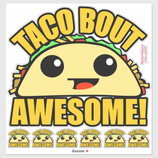 Taco Bout Geweldige Sticker (Vel)