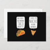Taco Bout it IM Nacho Friend Funny Food Puns Briefkaart (Voorkant / Achterkant)