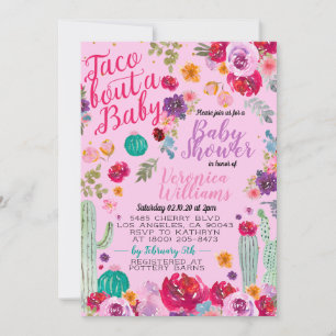 Taco Bout Love Baby shower Invitation Kaart