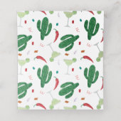 Taco 'Bout Love Bruiloft Bridal Shower Fiesta Plaatskaartje (Binnenkant ongevouwen)