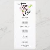 Taco Bout Love Bruiloft Menu (Voorkant)