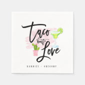 Taco Bout Love Bruiloftsfeest Fiesta Servet (Voorkant)