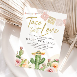 Taco Bout Love Cactus Fiesta Koppels feest Roze Kaart