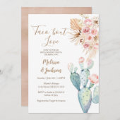 Taco Bout Love Cactus Pampas Grass Verloving Kaart (Voorkant / Achterkant)