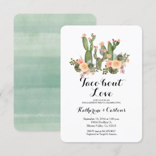 Taco Bout Love Cactus verlofpartij Kaart