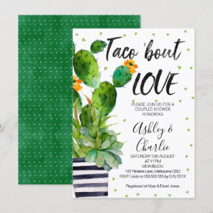 Taco Bout Love Couples Shower Uitnodiging