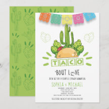 Taco 'Bout Love Couples Verloving Fiesta Modern