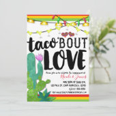 TACO BOUT LOVE Couples Verloving Wedding Fiesta Kaart (Staand voorkant)