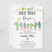 Taco Bout Love Fiesta Cactus Vrijgezellenfeest Kaart (Voorkant)