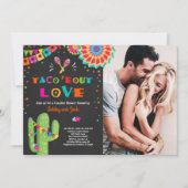 Taco Bout Love Fiesta Couples douche-uitnodiging Kaart (Voorkant)