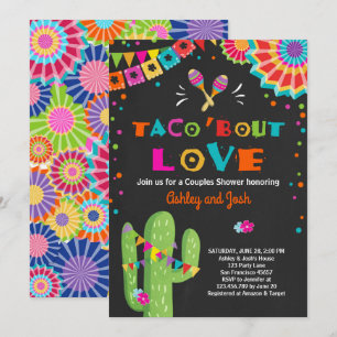 Taco Bout Love Fiesta Couples douche-uitnodiging Kaart
