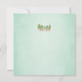 Taco Bout Love Fiesta Couples Shower Invite Cactus Kaart (Achterkant)