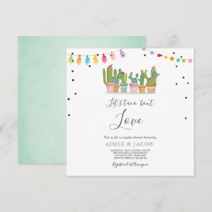Taco Bout Love Fiesta Couples Shower Invite Cactus Kaart
