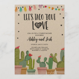 Taco Bout Love Fiesta Couples Shower Invite Cactus Kaart