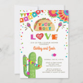 Taco Bout Love Fiesta Couples Shower Uitnodiging (Voorkant)