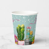 Taco 'bout Love Fiesta Koppel Bruiloft Papieren Bekers (Rechts)