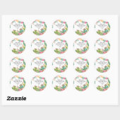 Taco 'Bout Love Fiesta Koppels Feest Cactus Ronde Sticker (Vel)