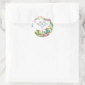 Taco 'Bout Love Fiesta Koppels Feest Cactus Ronde Sticker (Tas)