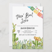 Taco 'Bout Love Fiesta Koppels feest Kaart (Voorkant)