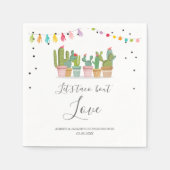 Taco Bout Love Fiesta Paren Douche Servetten (Voorkant)