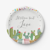 Taco Bout Love Fiesta Vrijgezellenfeest Paper Bord (Voorkant)