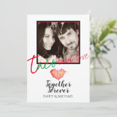 Taco Bout Love Foto Feest Bruiloft Uitnodiging (Staand voorkant)